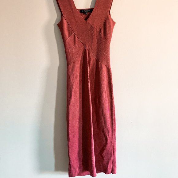 Dynamite Luxe Open-Back Midi Dress - Picture 3 of 7